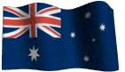 Australian flag waving